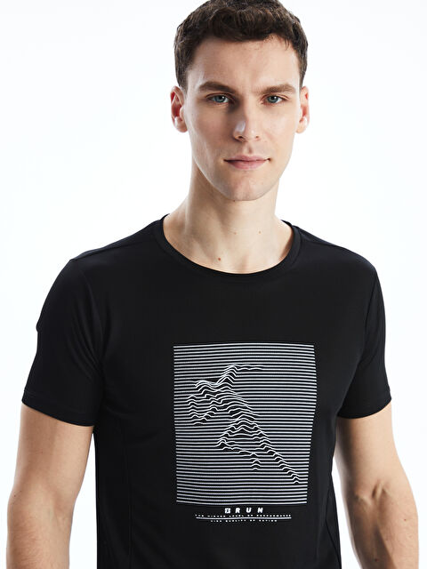 LCW ECO Bisiklet Yaka Kısa Kollu Erkek Spor Tişört - S5G650Z8-CVL