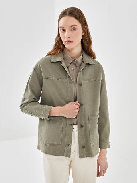 LCW Vision Oversize Kadın Gömlek Ceket - S5G689Z8-YCH