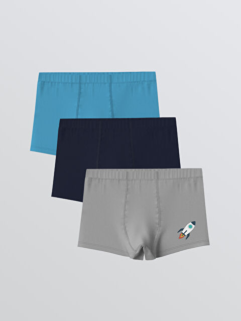 LCW Kids Printed Boys' Boxer Trunks 3-Pack - S5G743Z4-R10