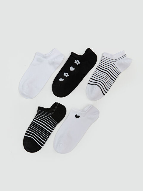 LCW DREAM Desenli Kadın Sneaker Çorap 5'li - S5G777Z8-J5E
