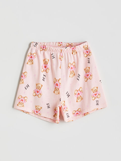 LCW Kids Ayı Teddy Baskılı Kız Çocuk Pijama Alt - S5G841Z1-LSZ
