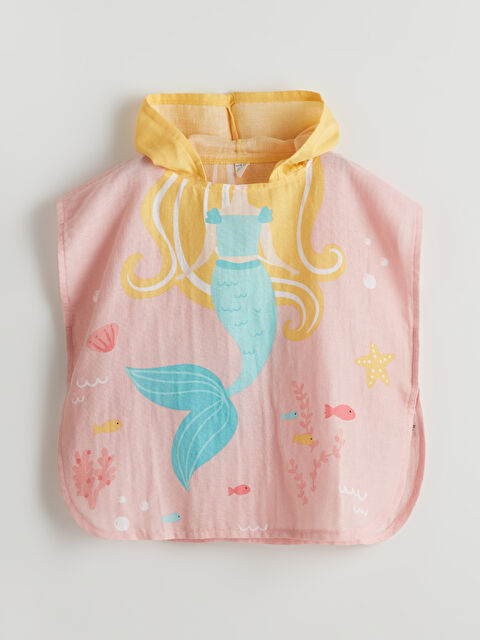 LCW baby ნაბეჭდი ბავშვის გოგონებისთვის პონჩოს პირსახოცი - S5G844Z1-QWJ