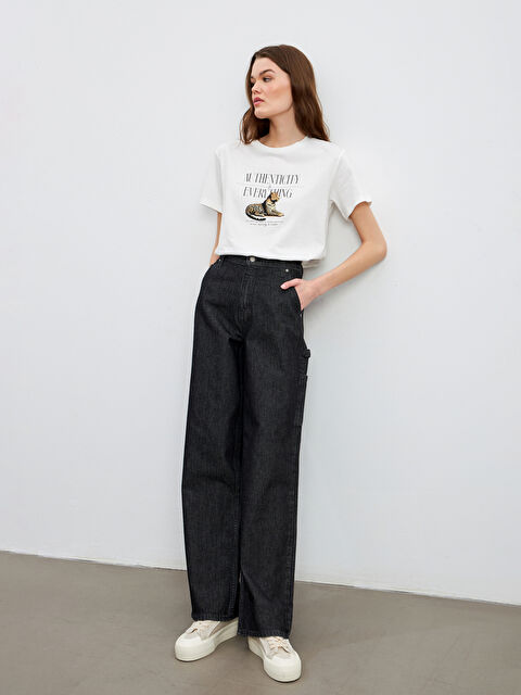 LCW Jeans Wideleg Women's Jeans - S5G866Z8-GRD