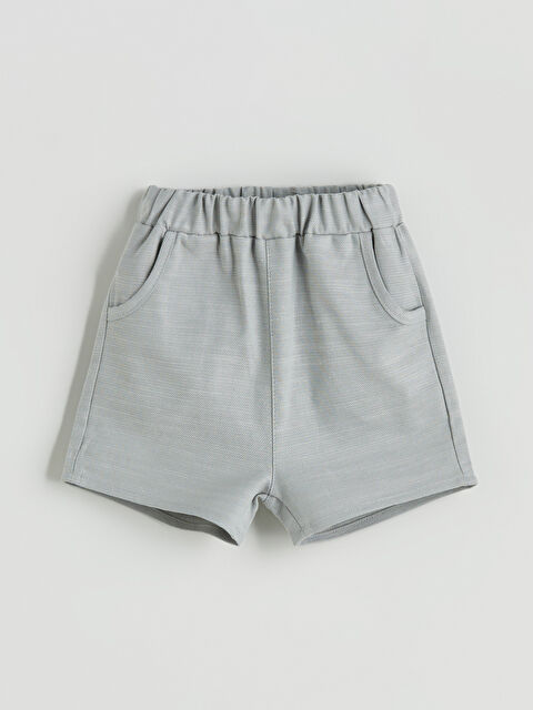 LC WAIKIKI Beli Lastikli Erkek Bebek Şort - S5GA06Z1-FJR