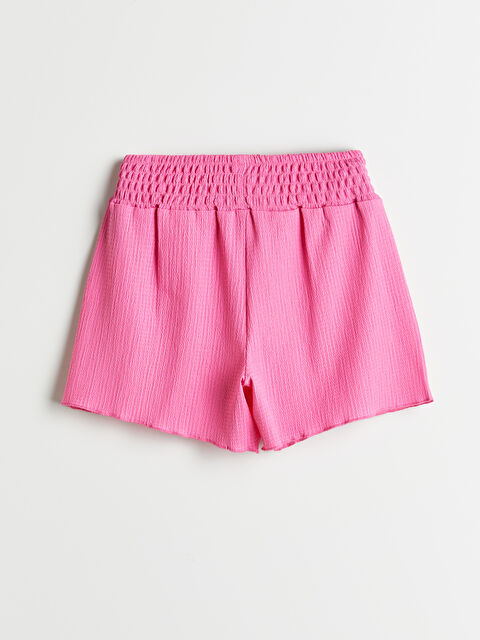 LCW Kids Kratke hlače s elastičnim strukom za djevojke - S5GB20Z4-YTL