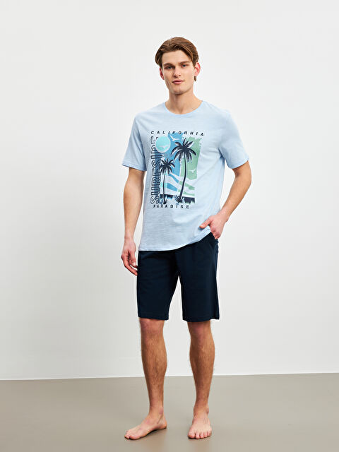 LC WAIKIKI Standart Kalıp Erkek Şortlu Pijama Takımı - S5GB69Z8-QXE