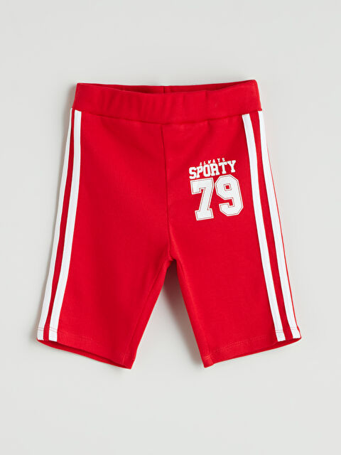 LCW Kids Beli Lastikli Kız Çocuk Kısa Tayt - S5GC00Z4-VWL