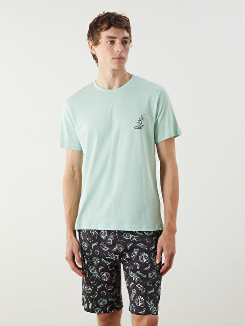 LC WAIKIKI Standart Kalıp Erkek Şortlu Pijama Takımı - S5GC32Z8-FX9