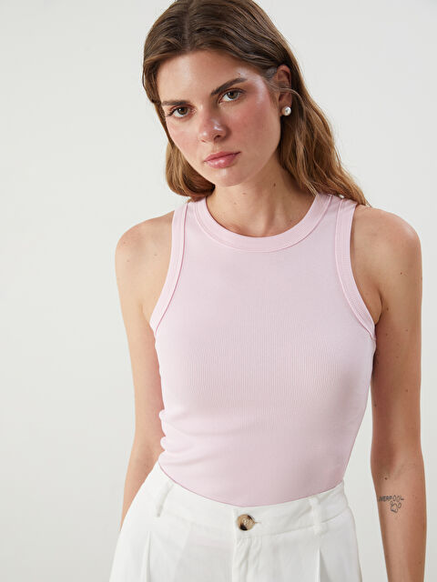 LCW Vision Bisiklet Yaka Dokulu Kadın Atlet - S5GC35Z8-FXC