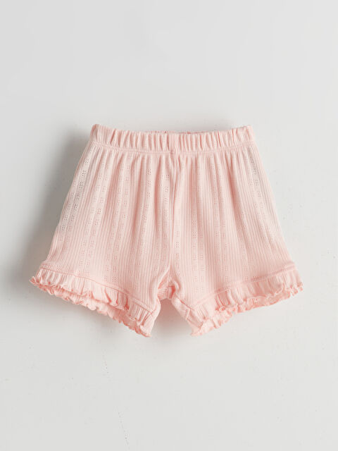 LCW baby Beli Lastikli Kız Bebek Pijama Alt - S5GC84Z1-JM1