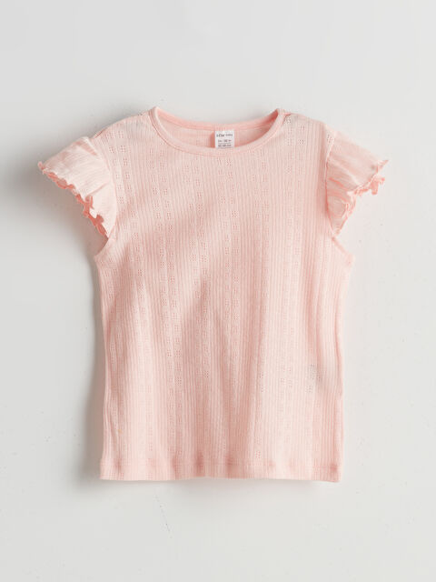 LCW baby Pamuklu Basic Kız Bebek Pijama Üst - S5GC85Z1-JM1