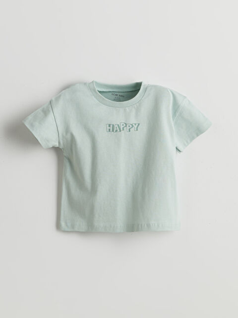 LCW baby Bisiklet Yaka Erkek Bebek Pijama Üst - S5GC99Z1-YWC