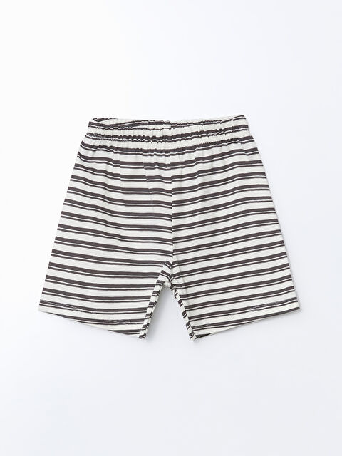 LCW baby Beli Lastikli Erkek Bebek Şort - S5GD01Z1-LQ9