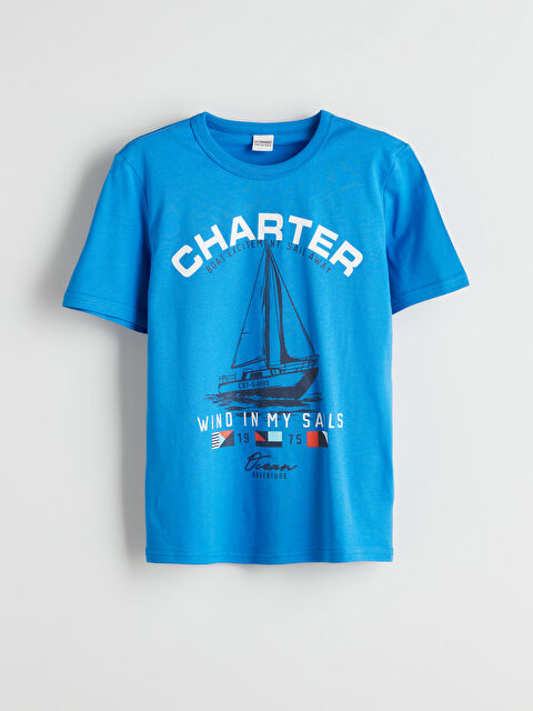 LCW Kids Crew Neck Boys' T-Shirt - S5GE58Z4-K6M