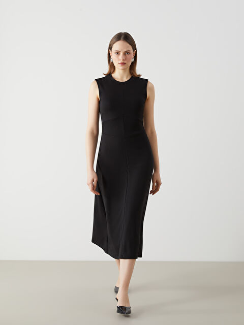 LCWAIKIKI Classic Bisiklet Yaka Elbise - S5GF17Z8-CVL