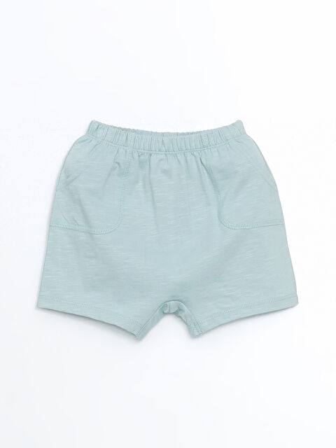 LCW baby Beli Lastikli Basic Erkek Bebek Şort - S5GG41Z1-G3L