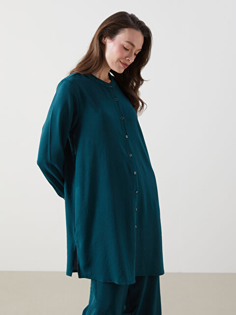 LCW Grace Hakim Yaka Kadın Gömlek Tunik - S5GG84Z8-R4V