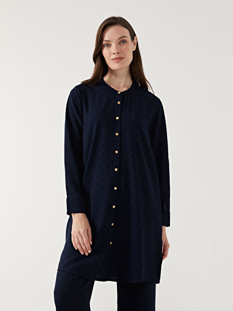 LCW Grace Bisiklet Yaka Puantiyeli Kadın Gömlek Tunik - S5GG92Z8-E1J