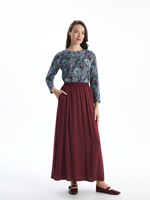 LCW Grace Beli Lastikli Kadın Etek - S5GG99Z8-GVS