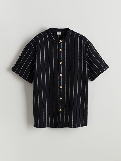 LCW Kids Hakim Yaka Çizgili Erkek Çocuk Gömlek - S5GH05Z4-LQJ