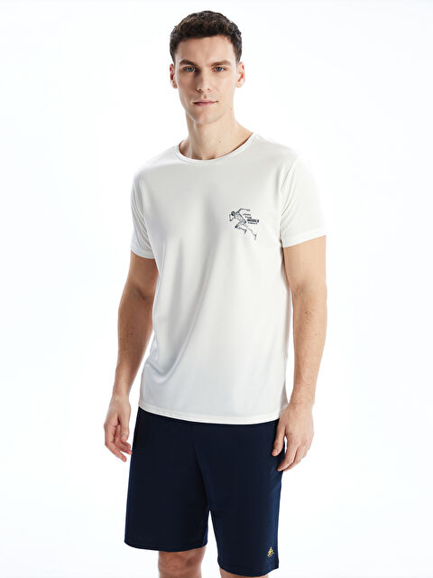 LCW ECO Crew Neck Short Sleeve Men's Sports T-Shirt - S5GH09Z8-FE8