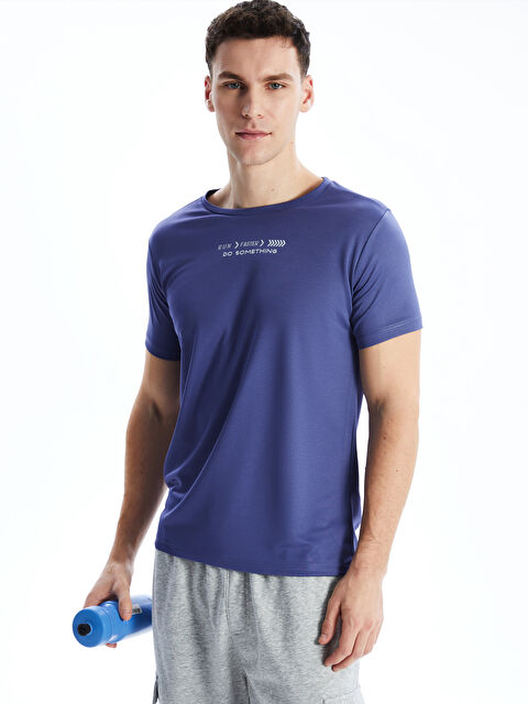 LCW ECO Bisiklet Yaka Kısa Kollu Erkek Spor Tişört - S5GH09Z8-HMX