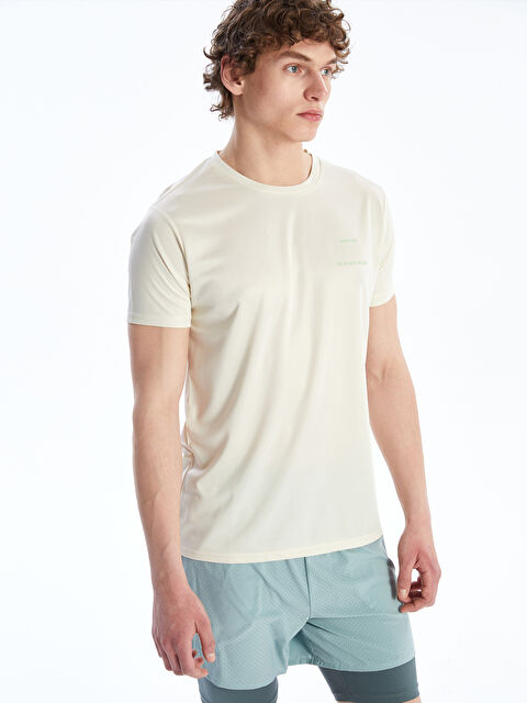 LCW ECO Bisiklet Yaka Kısa Kollu Erkek Spor Tişört - S5GH18Z8-FDH