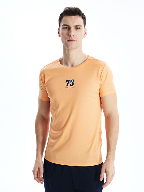 LCW ECO Bisiklet Yaka Kısa Kollu Baskılı Erkek Tişört - S5GH23Z8-G6N