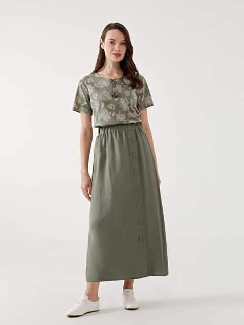 LCW Grace Beli Lastikli Kadın Etek - S5GH98Z8-CTA