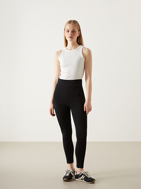 LCWAIKIKI Classic Elasticated Waist Women's Leggings - S5GJ17Z8-CVL