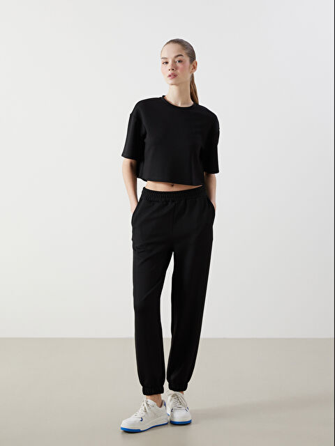 XSIDE ACTIVE Beli Lastikli Kadın Jogger Eşofman Altı - S5GJ96Z8-CVL