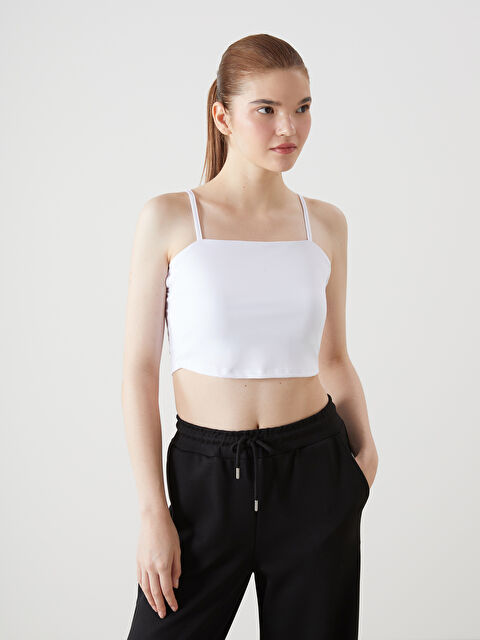 XSIDE ACTIVE Kare Yaka Askılı Kadın Crop - S5GK01Z8-Q6K