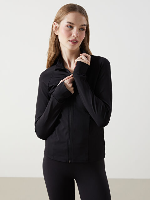 XSIDE ACTIVE Dik Yaka Kadın Fermuarlı Sweatshirt - S5GK02Z8-CVL