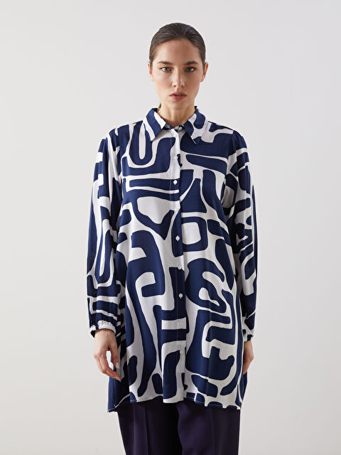 LCWAIKIKI Classic Узорчатая Женская Рубашка-Туника - S5GK11Z8-LSJ