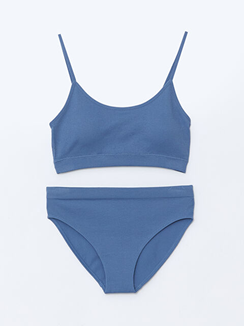 LCW Young Tak Çıkar Pedli Büstiyer ve Bikini Külot Takımı - S5GL79Z8-H6C