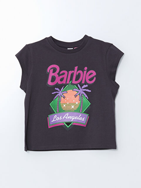 LCW Kids Crew Neck Barbie Printed Girls' T-Shirt - S5GM21Z4-HHY