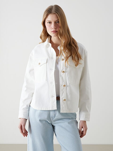 XSIDE Gömlek Yaka Oversize Kadın Ceket - S5GM83Z8-FEU