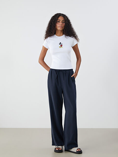 XSIDE Beli Lastikli Geniş Paça Kadın Pantolon - S5GM87Z8-CRP