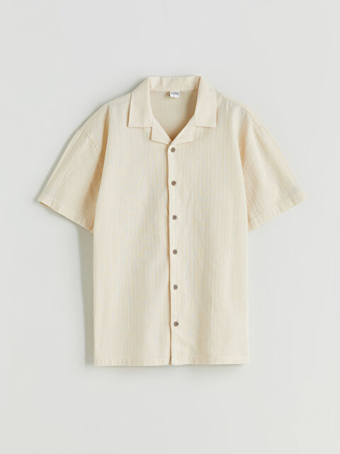 LCW Kids Short Sleeve Poplin Boys' Shirt - S5GO82Z4-FWM