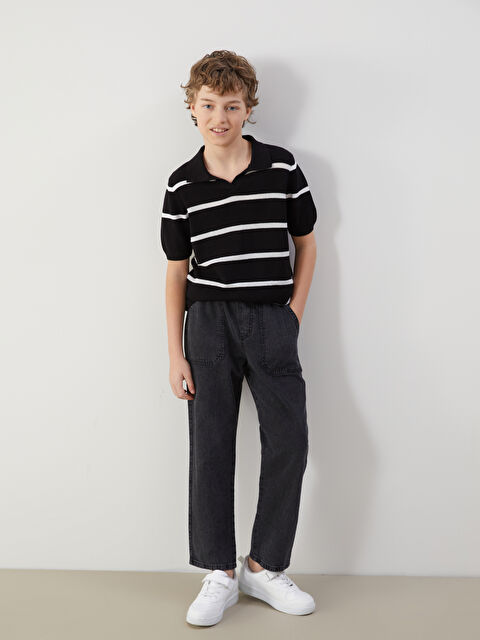 LCW Kids Beli Lastikli Erkek Çocuk Jean Pantolon - S5GP14Z4-M0U