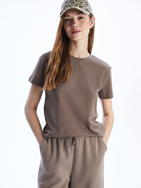 XSIDE Bisiklet Yaka Kadın Tişört - S5GP61Z8-PS7