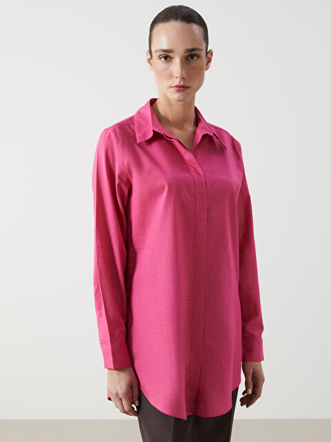 LCWAIKIKI Classic Hidden Button Women's Shirt Tunic - S5GQ18Z8-YU0