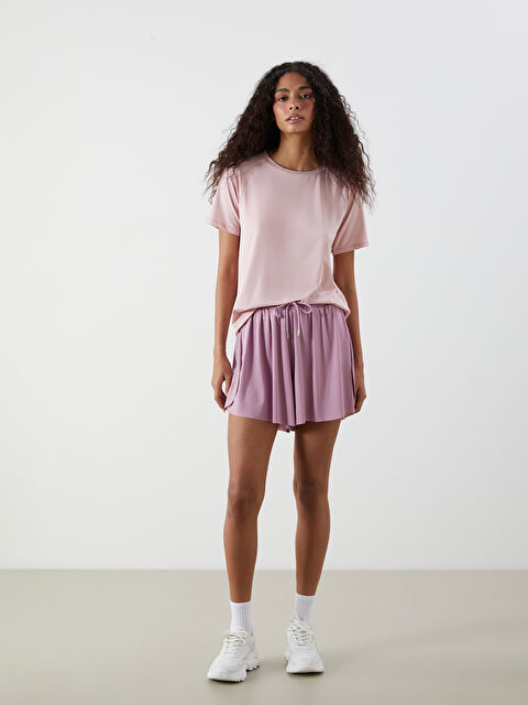 XSIDE ACTIVE Beli Lastikli Kadın Spor Şort - S5GQ56Z8-PMT