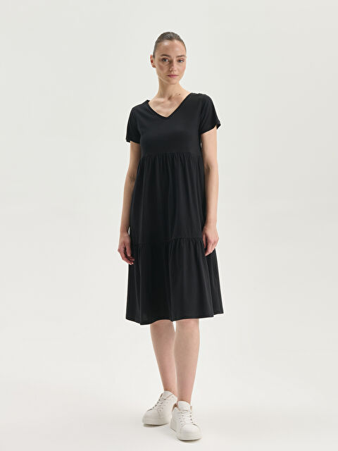 LCW Comfort V Yaka Elbise - S5GQ63Z8-CVL