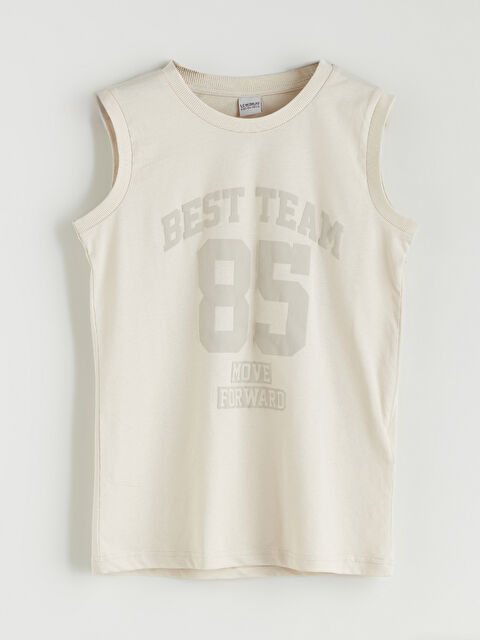 LCW Kids Bisiklet Yaka Erkek Çocuk Atlet - S5GR78Z4-QW6