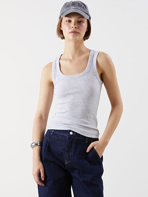 XSIDE U Yaka Dokulu Kadın Atlet - S5GR87Z8-CY9