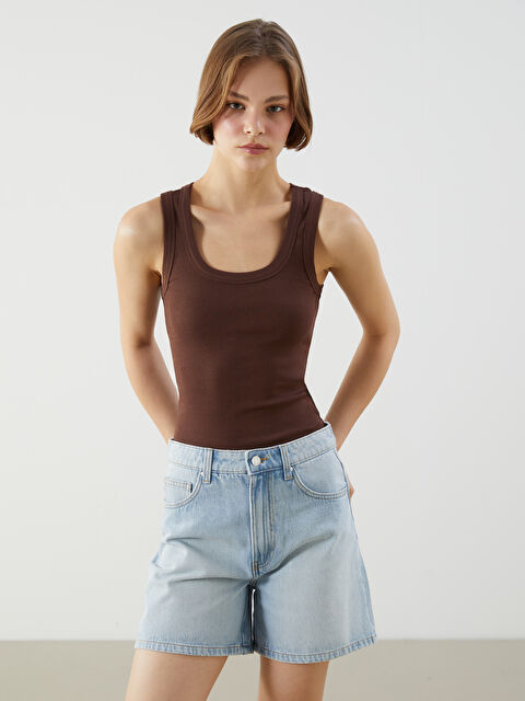 XSIDE U Yaka Dokulu Kadın Atlet - S5GR87Z8-DJ7