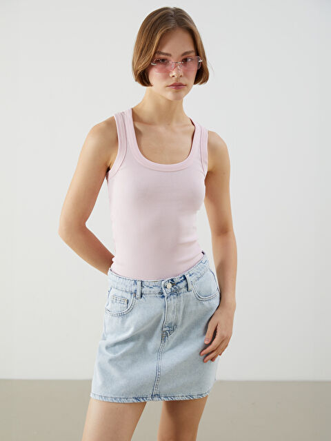 XSIDE U Yaka Dokulu Kadın Atlet - S5GR87Z8-DUQ