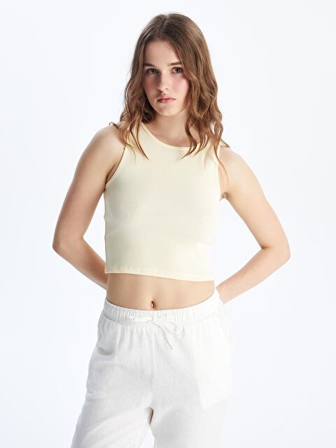 XSIDE Bisiklet Yaka Kadın Crop - S5GR95Z8-DJQ