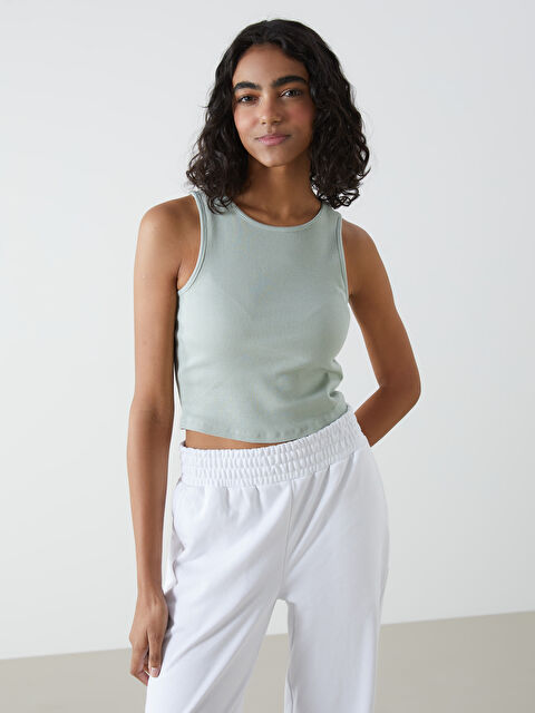 XSIDE Bisiklet Yaka Kadın Crop - S5GR95Z8-SBD